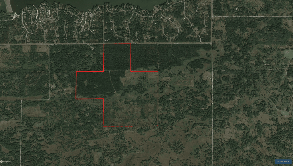 240 acre timber and hunting property for sale in Central Wisconsin