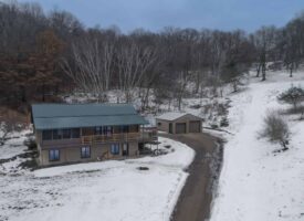 Log Home with Hunting Land for Sale in Richland Center, WI