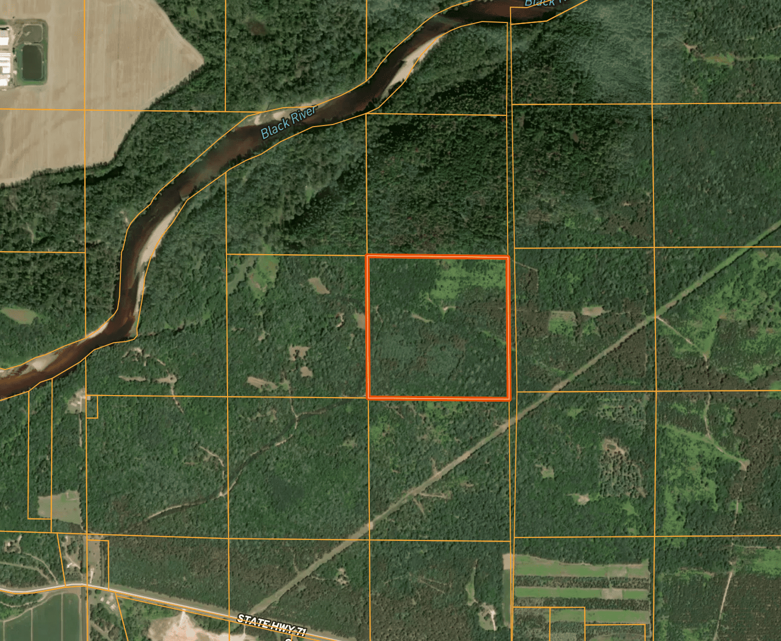 40 acre tract is located in a private low pressure area