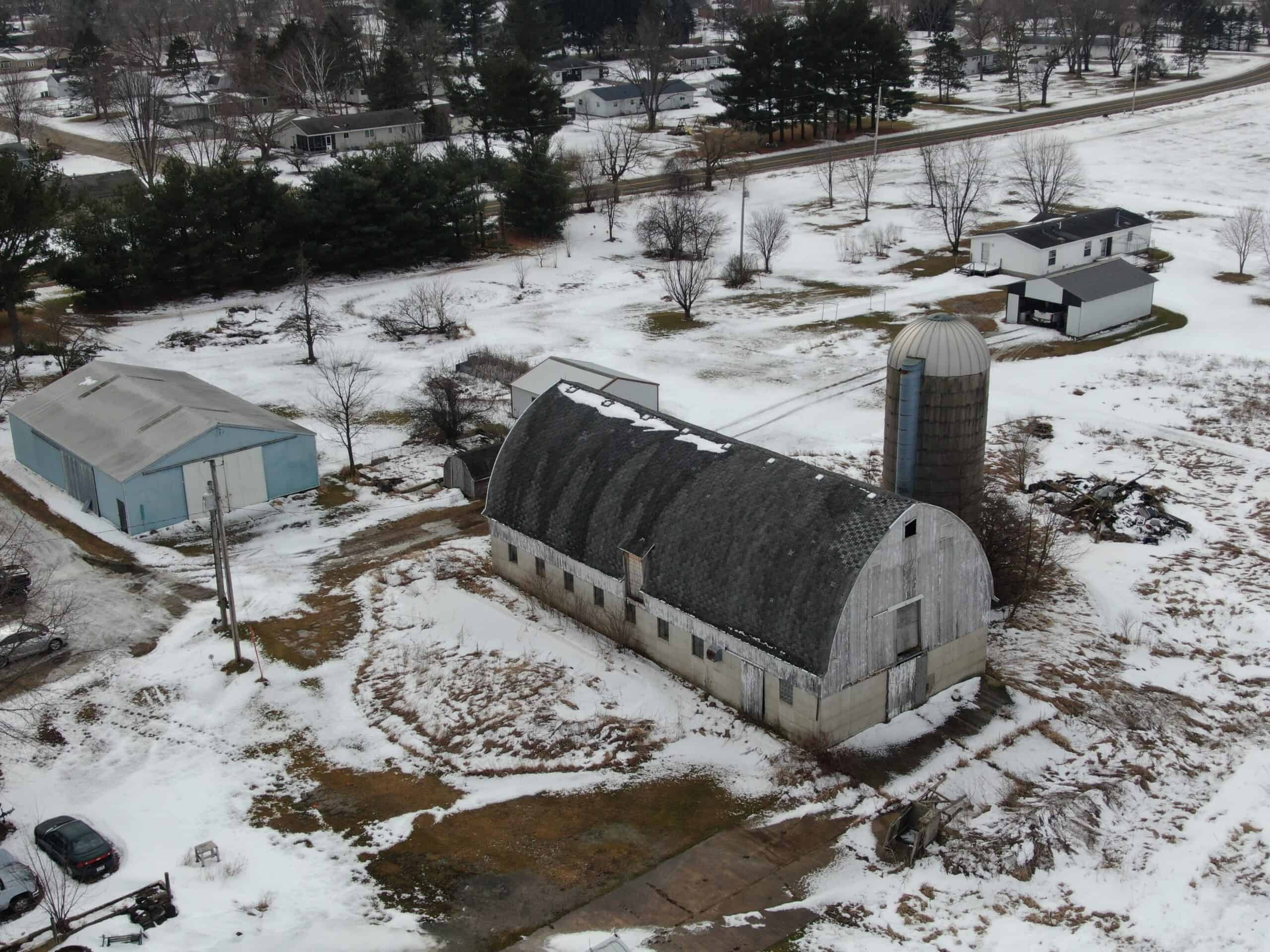 50 Acre Tract Portage WI with Home and Buildings