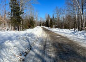 Surveyed country homesite in Oakfield, Me for sale.