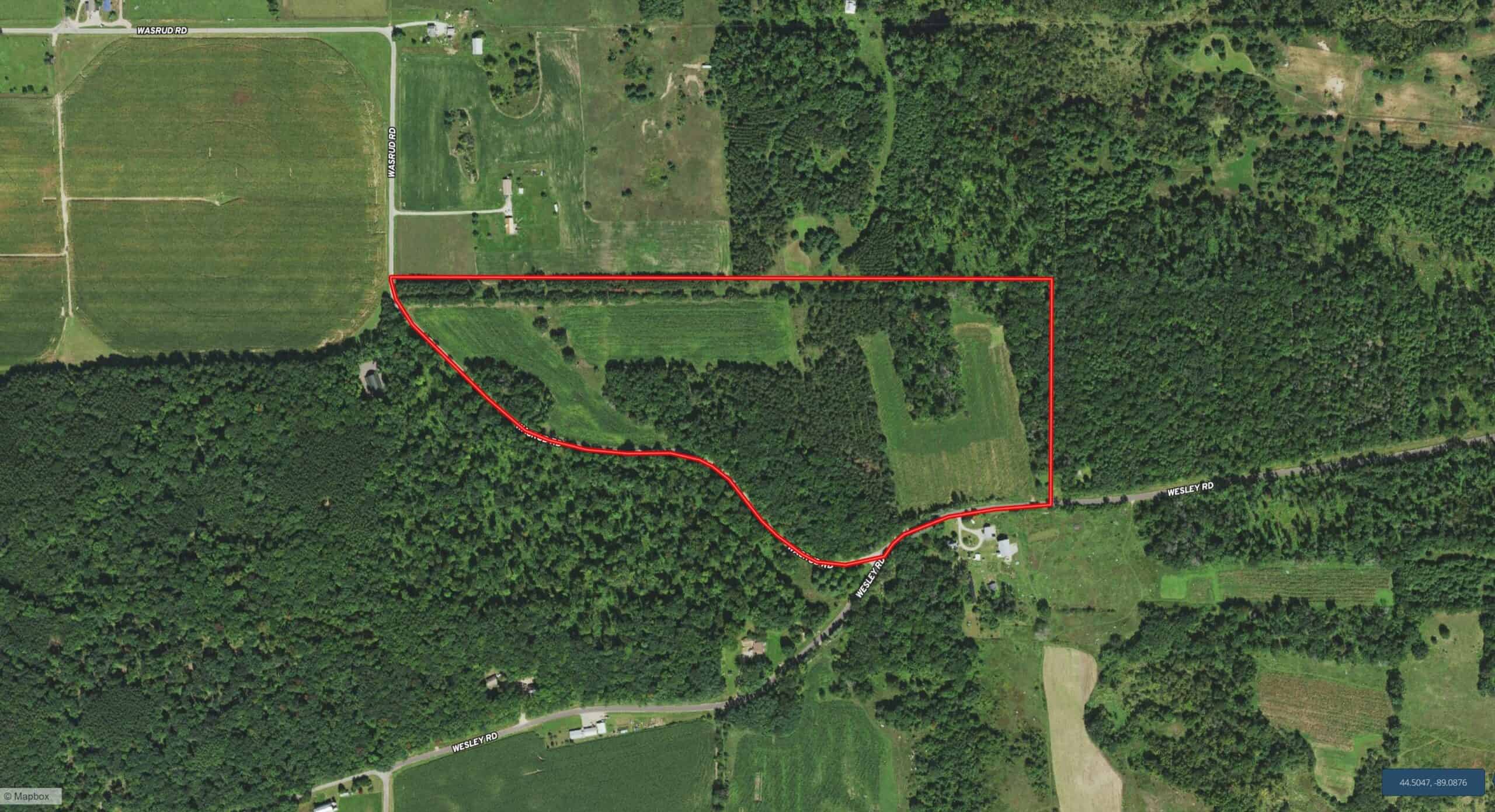 Buildable/Hunting/Timberland parcel located in the heart of Waupaca County