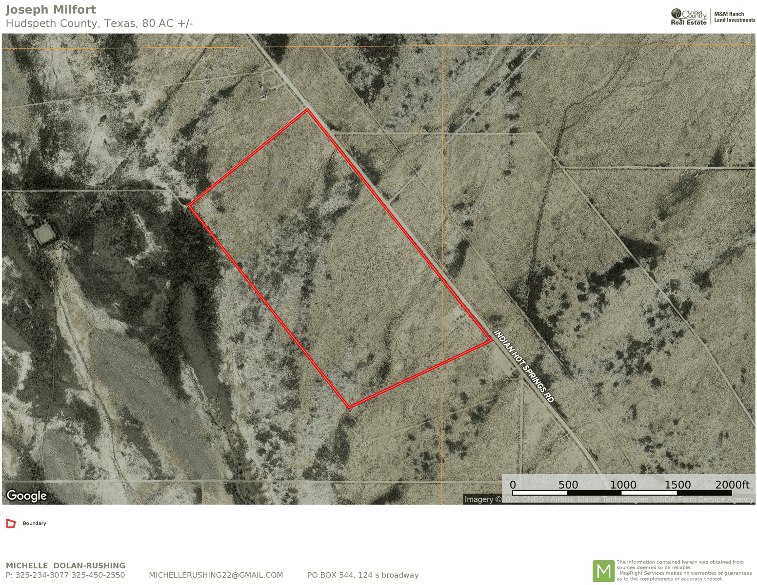 Land in Hudspeth County, TX for Sale