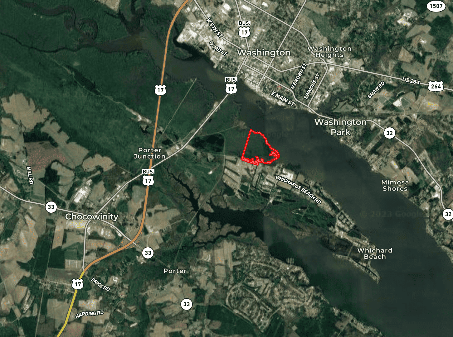 110 Acres Duck Hunting/Fishing Property for Sale Beaufort County North Carolina