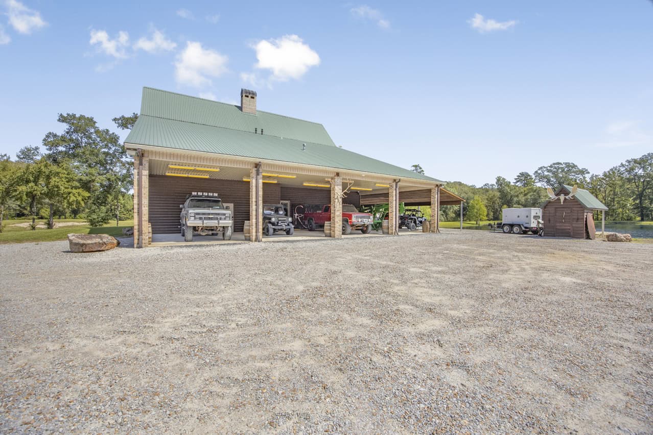 Hunting Land for Sale Wilkinson County MS with Custom Lodge