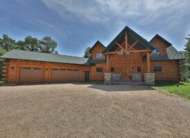 Log Home with Hunting Land for Sale in Marquette County, WI