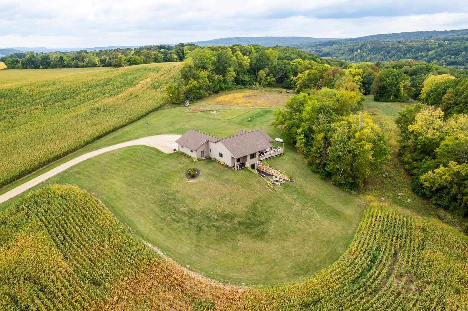56+/- Acre parcel with a 3 Bedroom Ranch Home Columbia County WI
