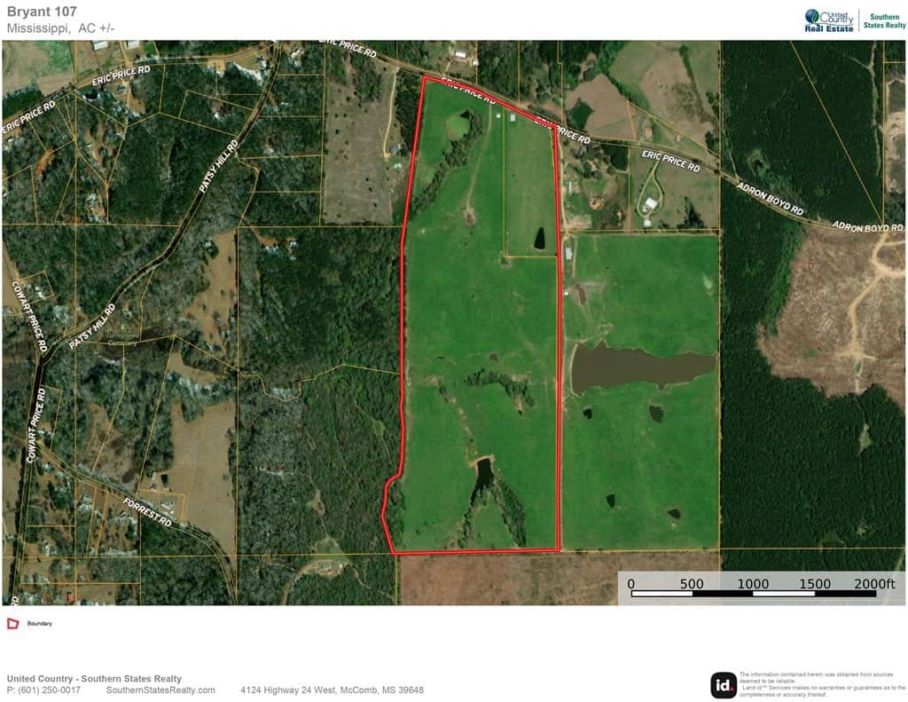 107 Acres Pastureland for Sale Southwest Mississippi