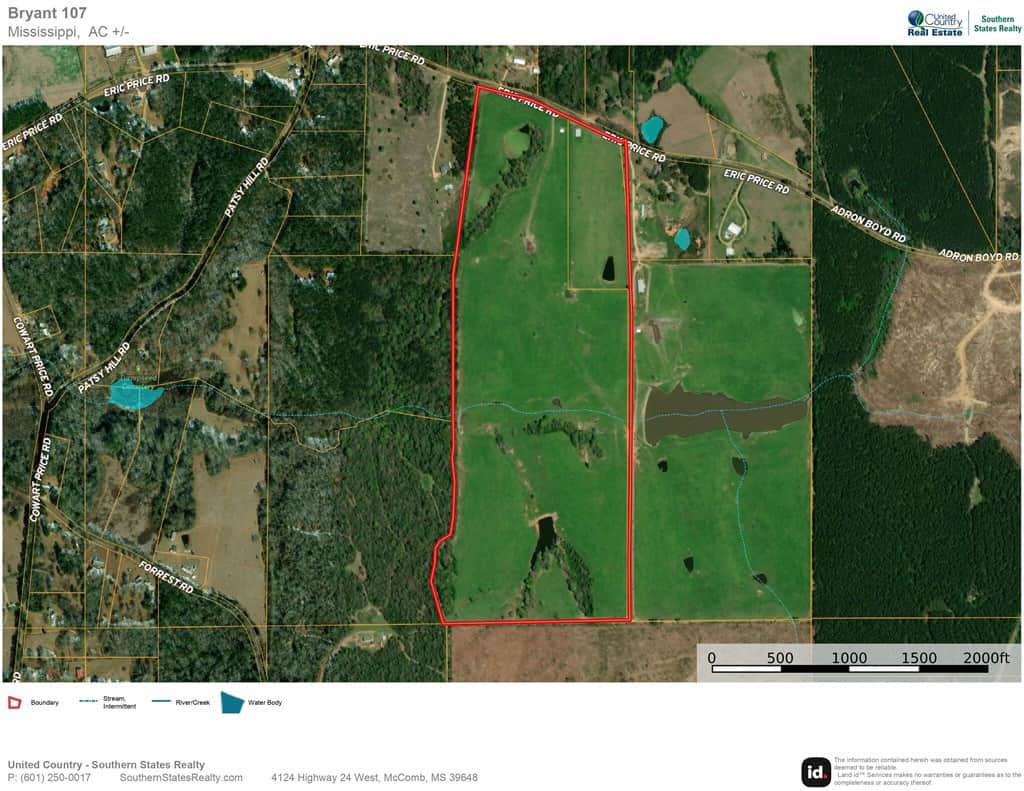 107 Acres Pastureland for Sale Southwest Mississippi