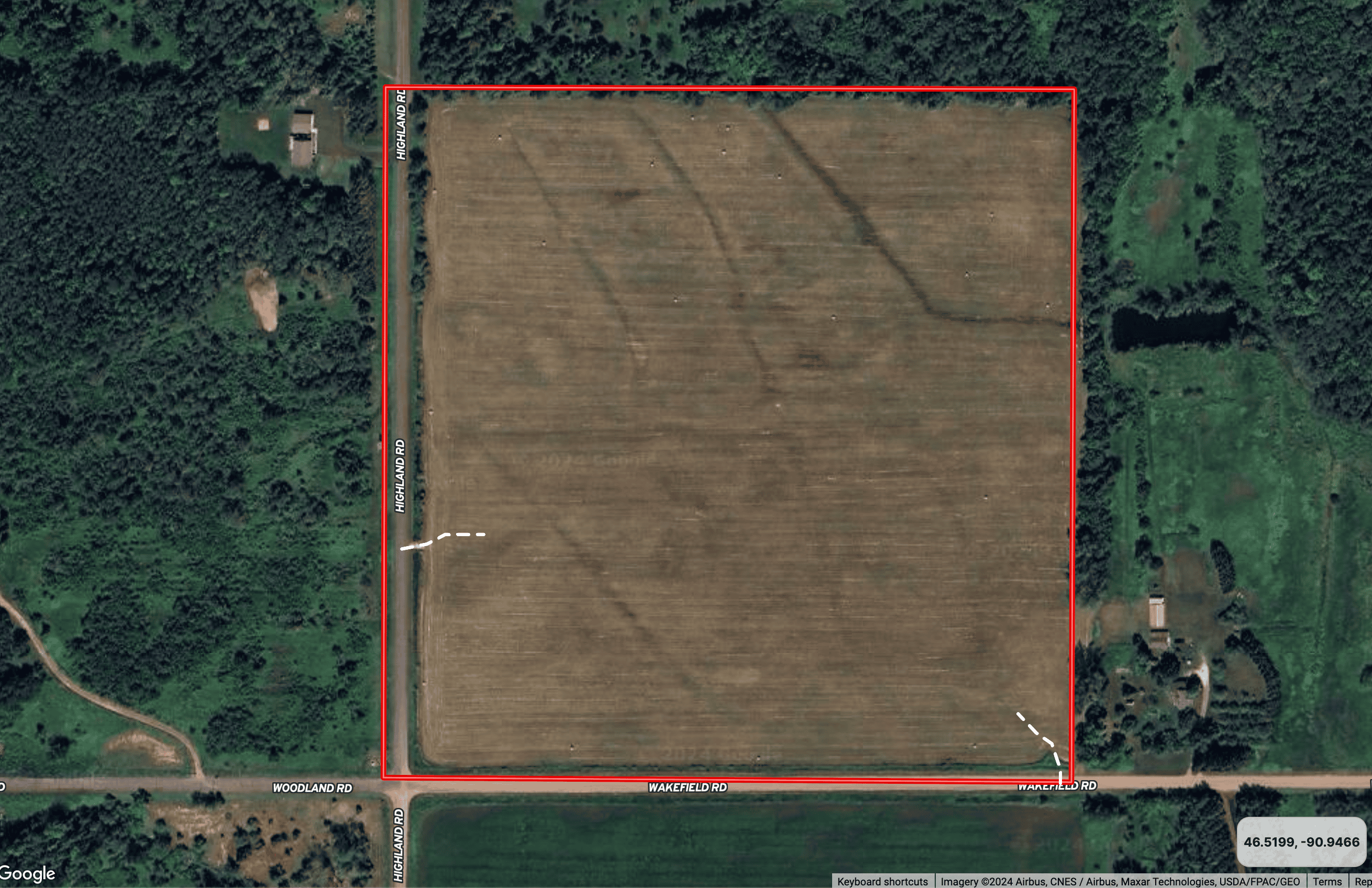 Farmland for sale in Bayfield County, Wisconsin