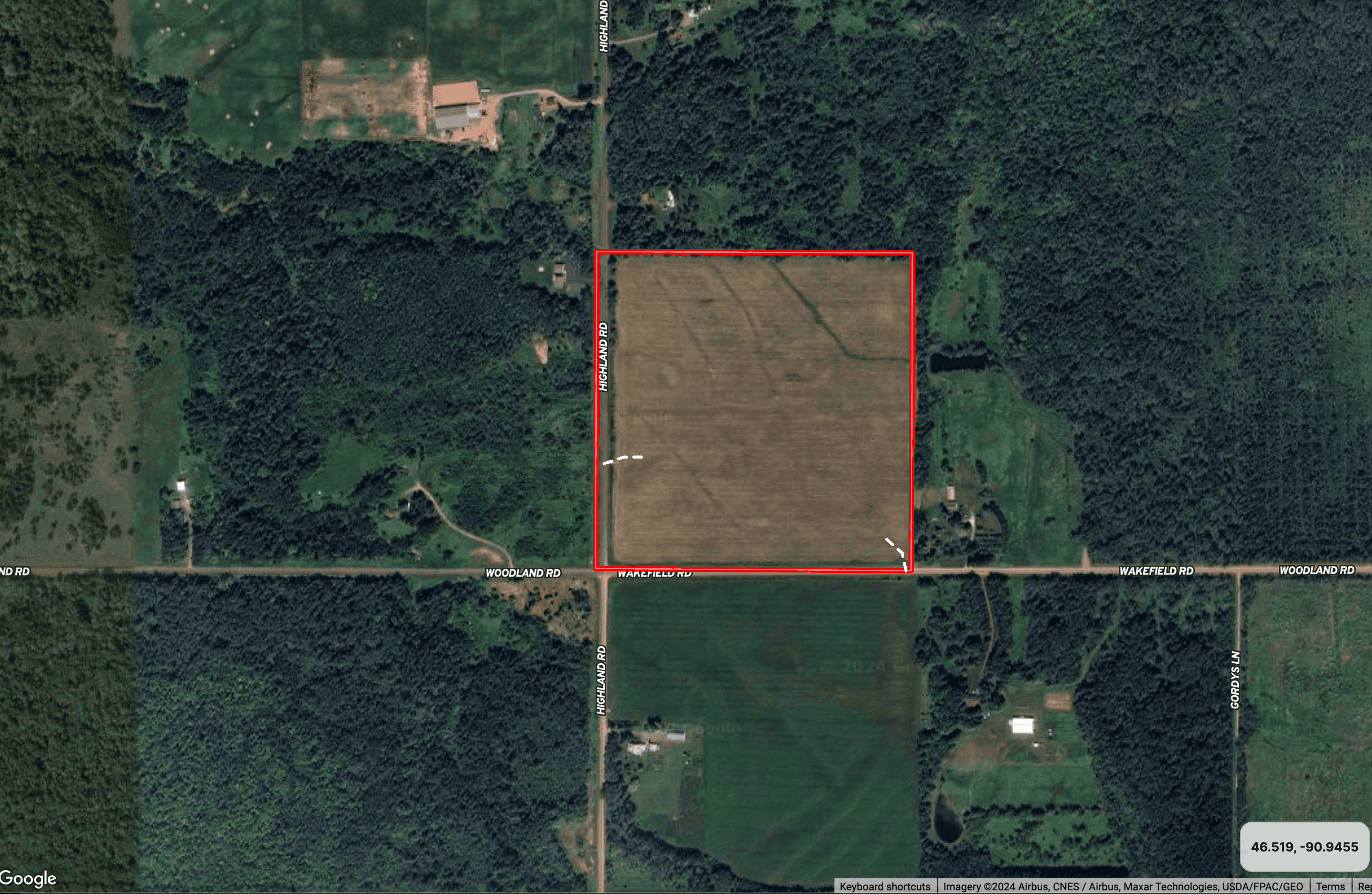 Farmland for sale in Bayfield County, Wisconsin