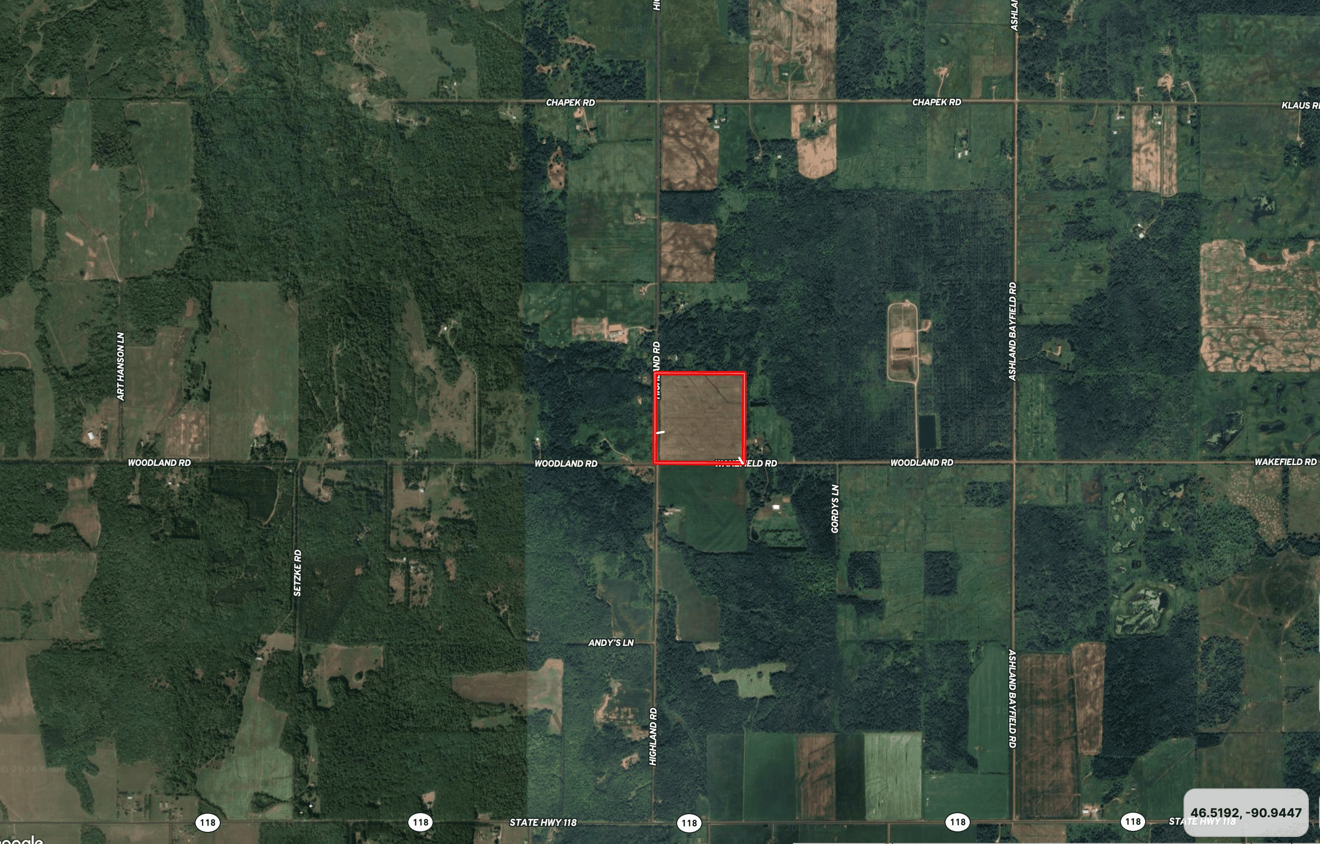 Farmland for sale in Bayfield County, Wisconsin