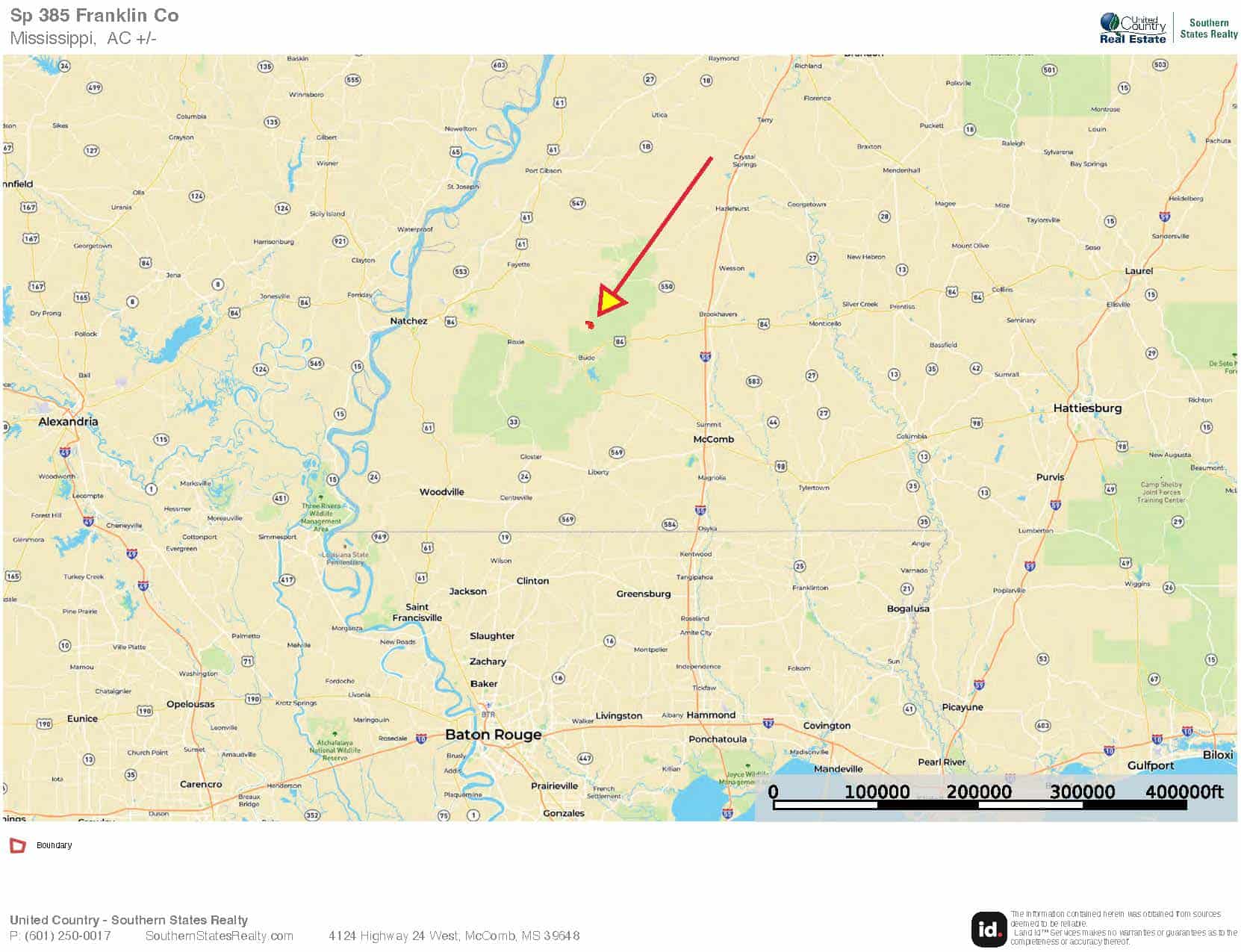 Hunting Land For Sale with Lodge in Franklin County MS