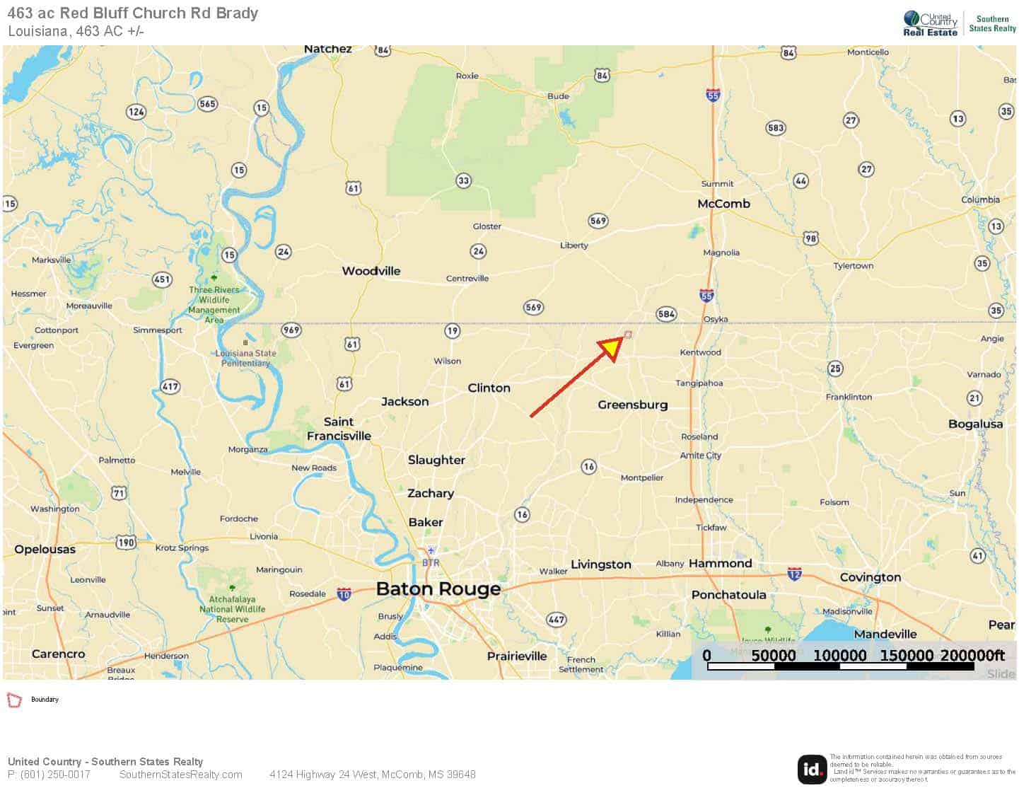 463 Acres Timberland on Tickfaw River St Helena Parish, LA