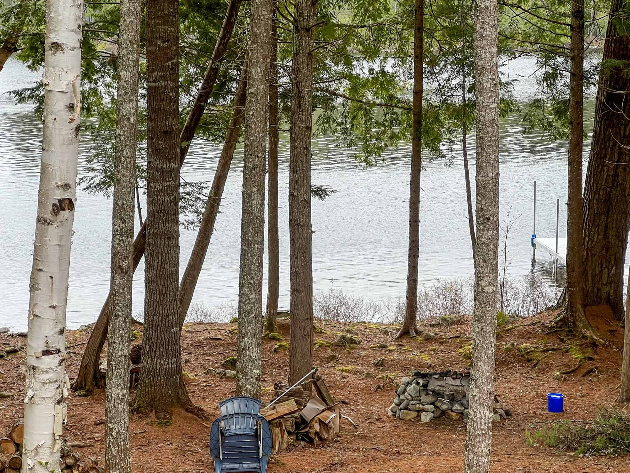 Maine Lakefront Log Home