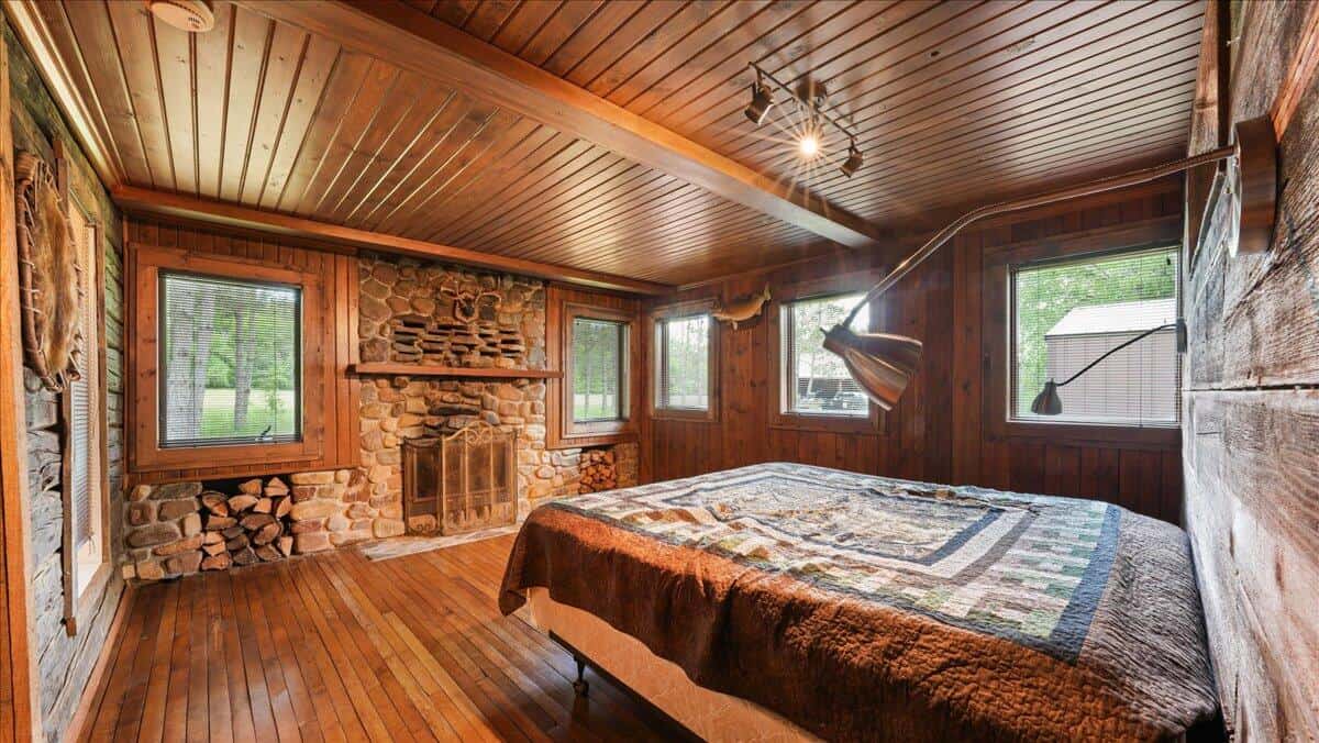 River Front Cabin on 67 Acres Jackson County WI