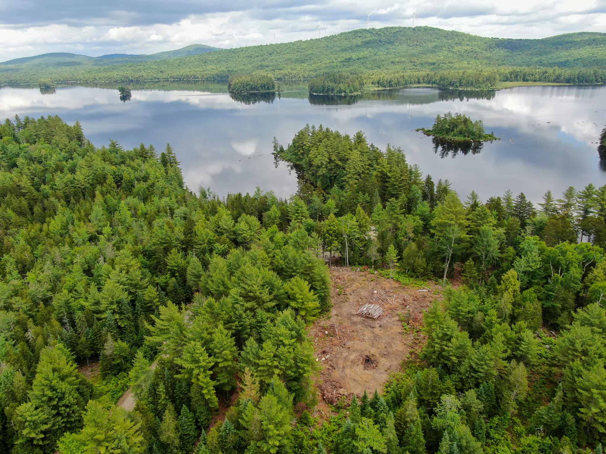 Maine Lakefront Land