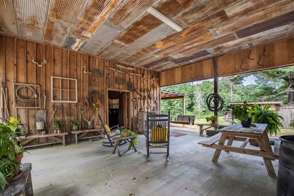 Country Home for Sale with Pond, Barn, Shops Marion Co, MS