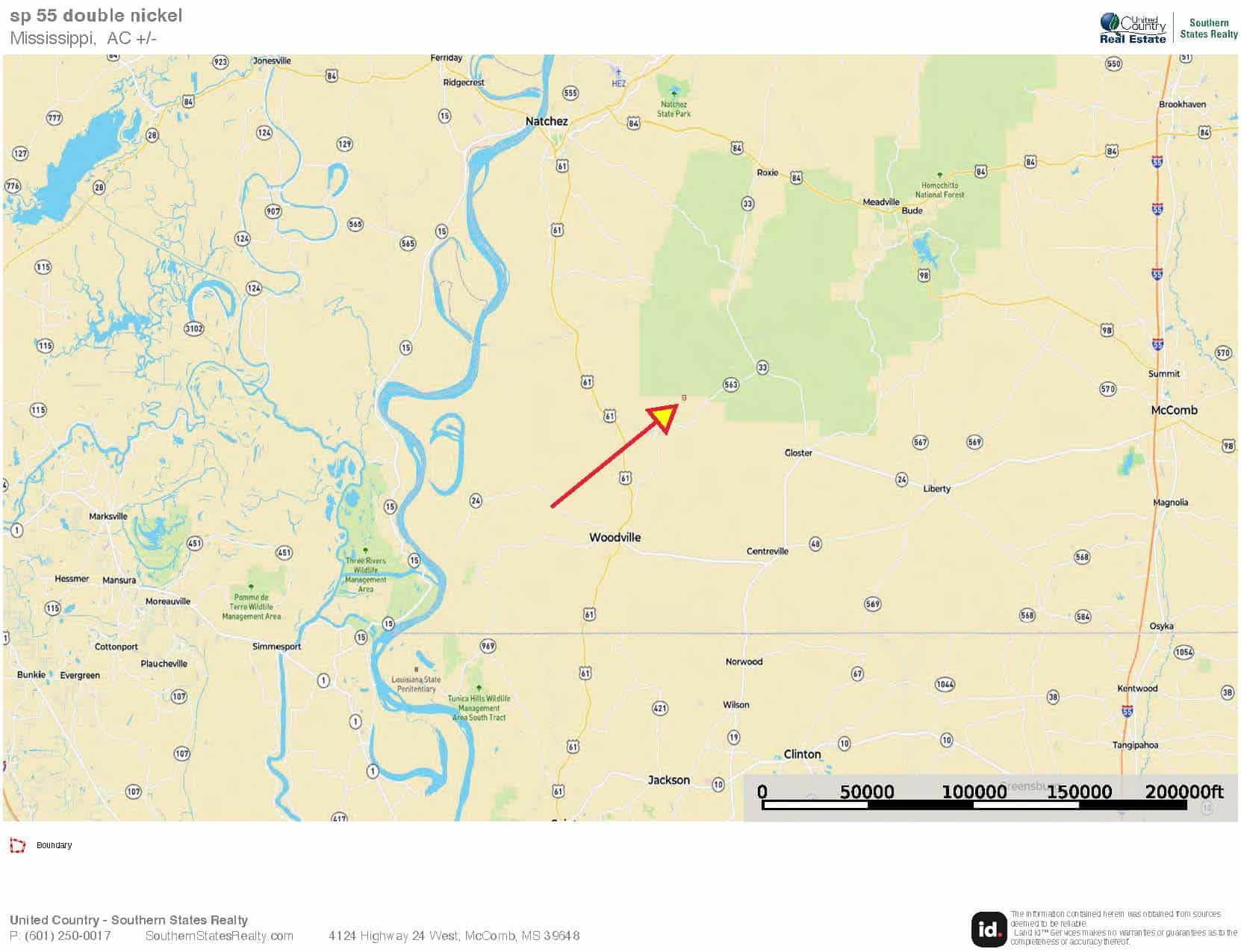 Wilkinson County Land for Sale Bordering National Forest