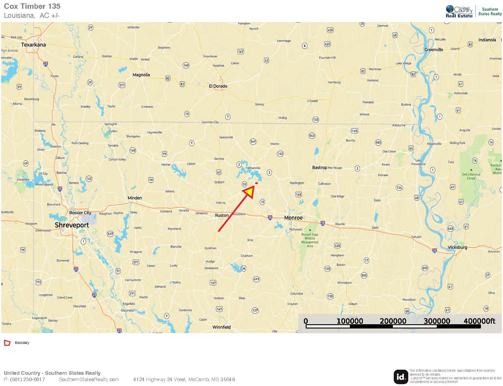Downsville 135 – Union Parish Timberland for Sale