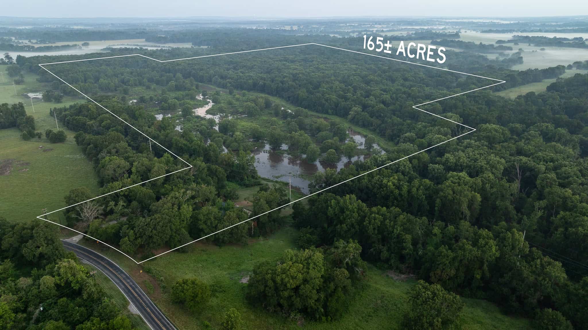 SOLD! Texas Duck Hunting Property with Log Home East of Dallas