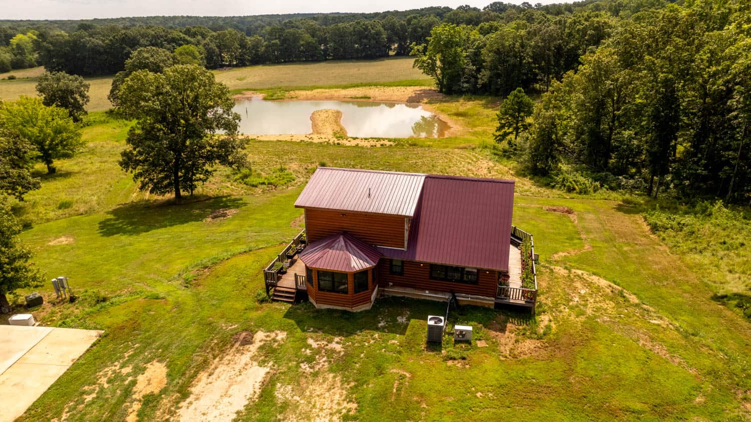 Log Cabin with Outbuildings and Acreage in Ripley County, Missouri