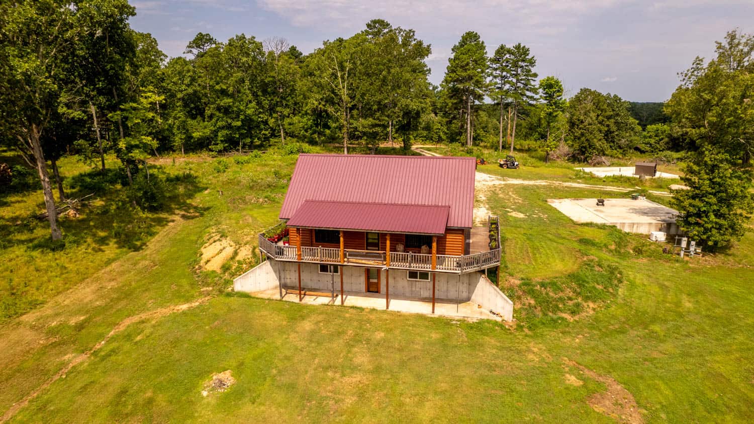 Log Cabin with Outbuildings and Acreage in Ripley County, Missouri