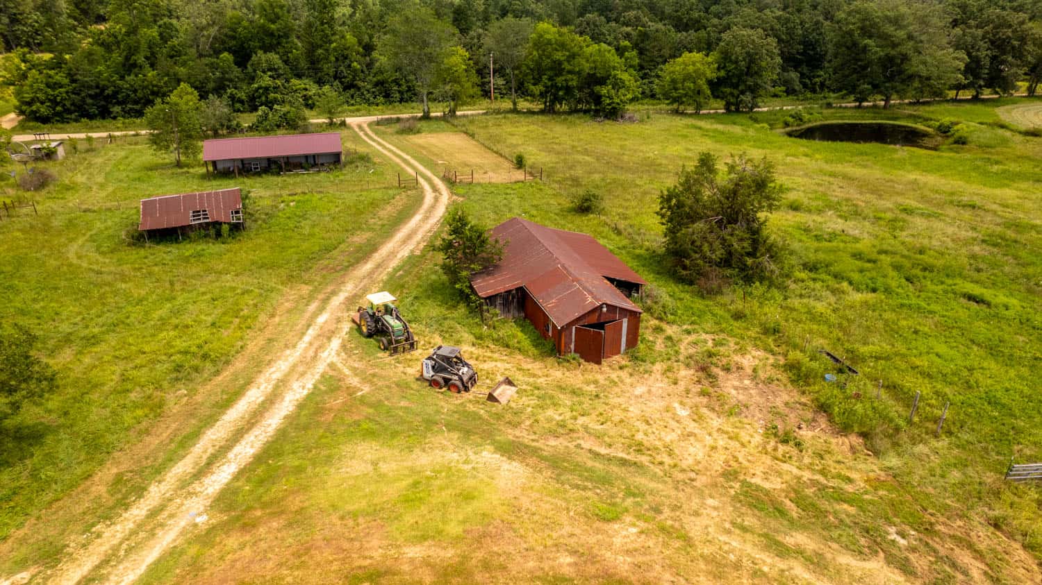 Log Cabin with Outbuildings and Acreage in Ripley County, Missouri