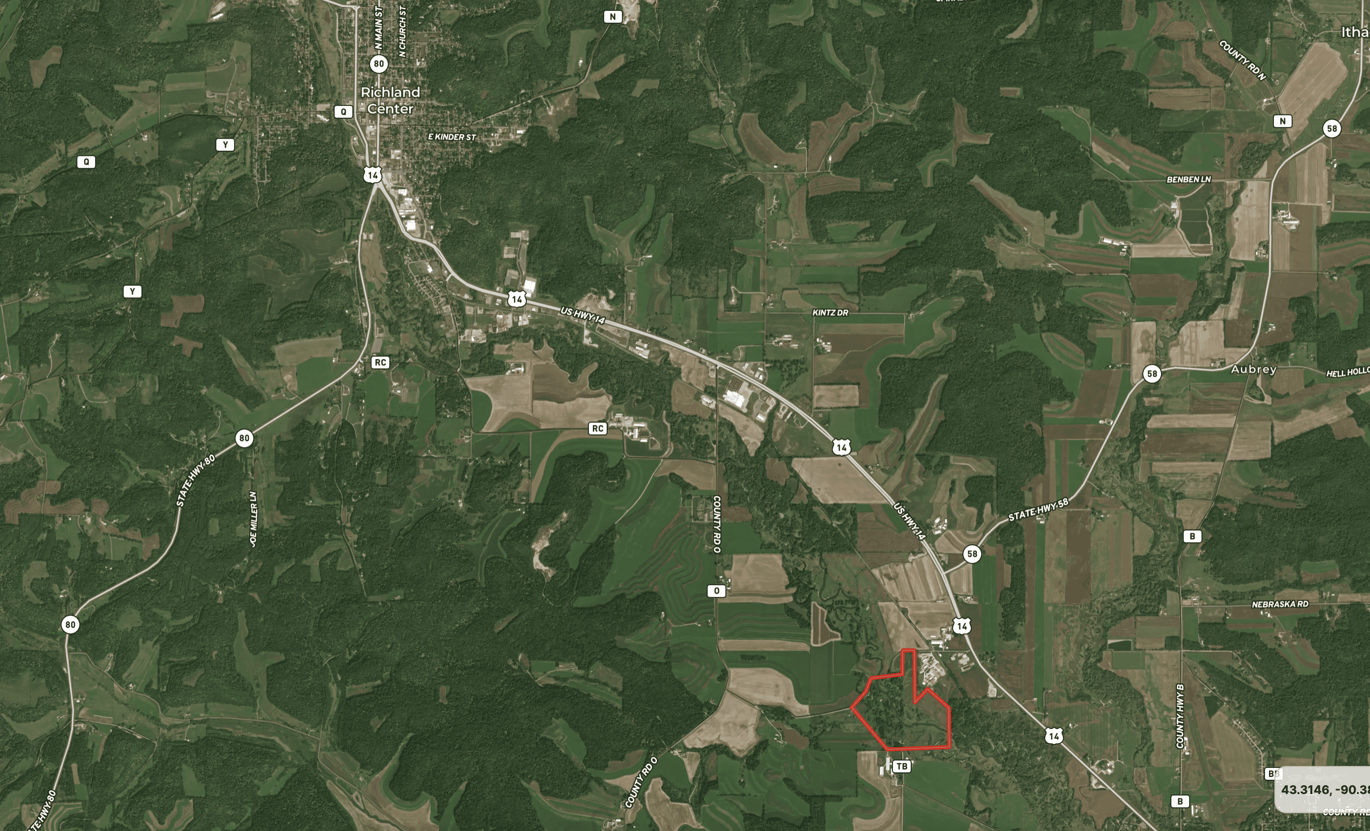 Recreational Property with Waterfront for sale in Southwest Wisconsin