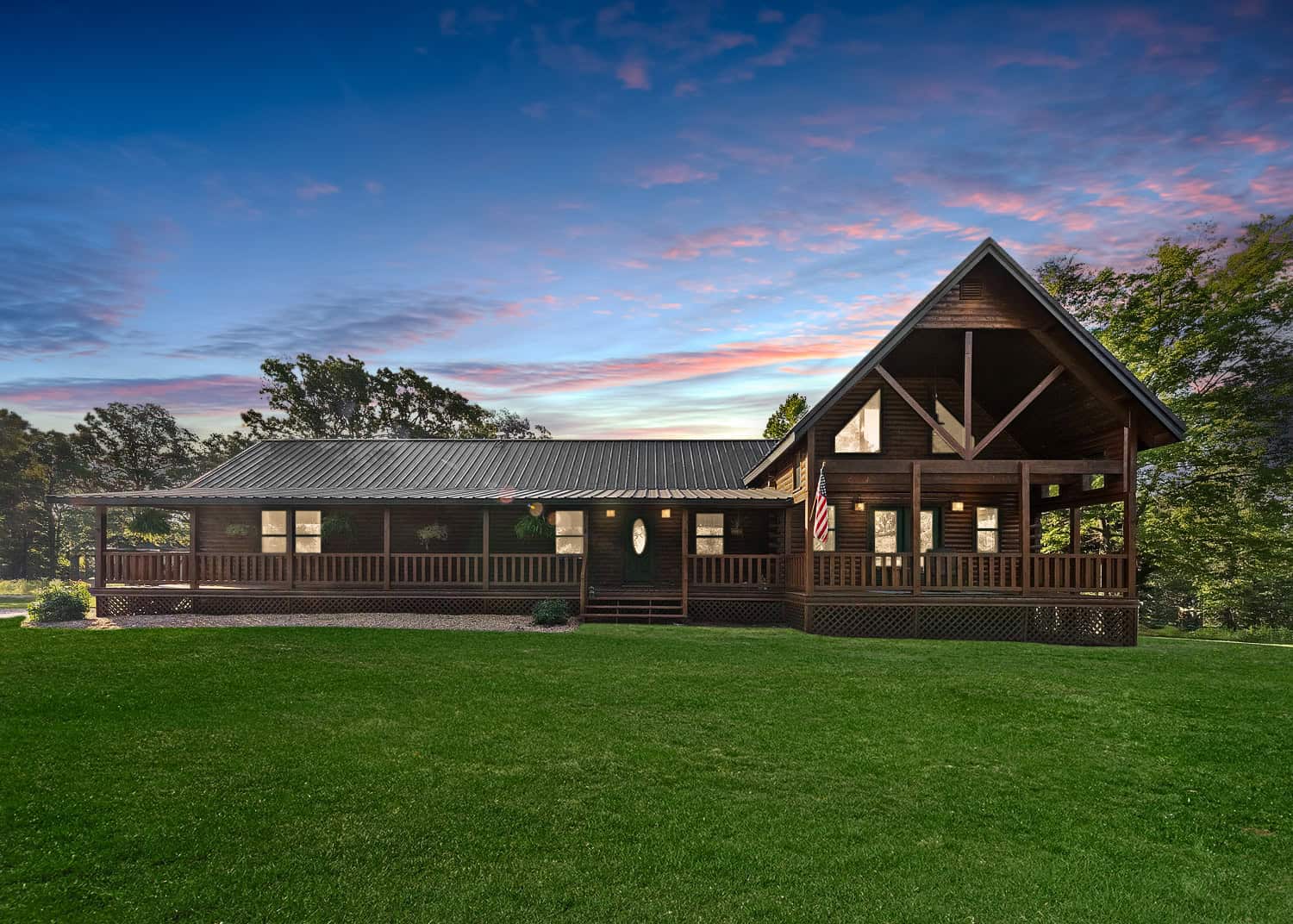 Custom Built Log Cabin and 57 Wooded Acres in Thayer MO