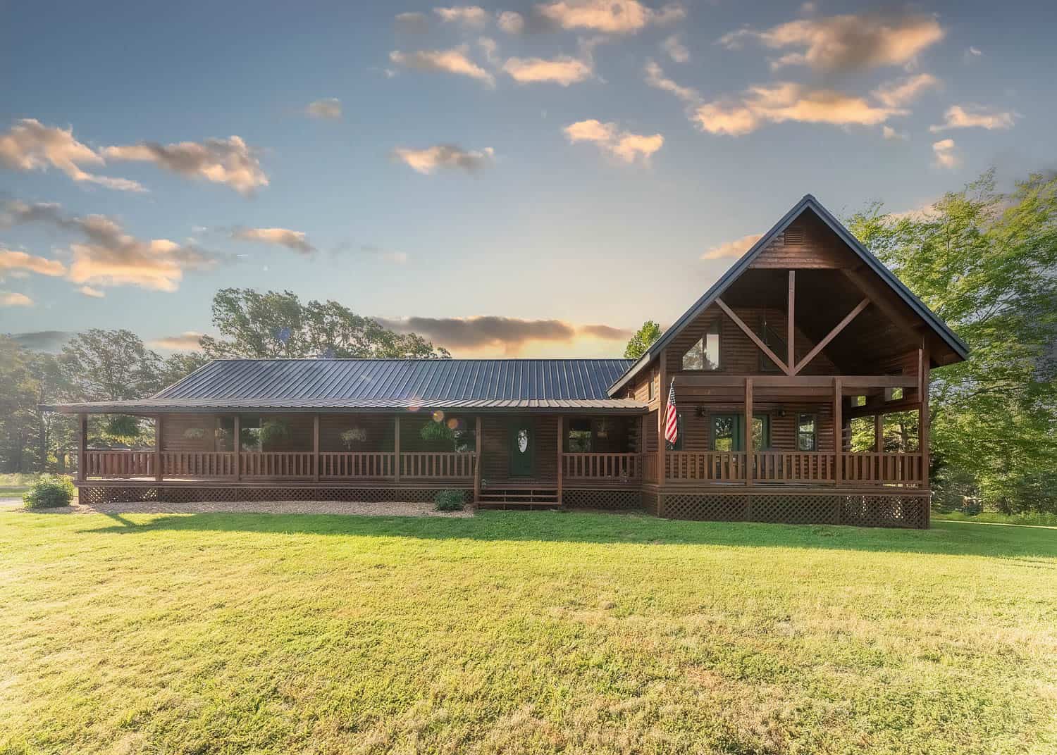 Custom Built Log Cabin and 57 Wooded Acres in Thayer MO