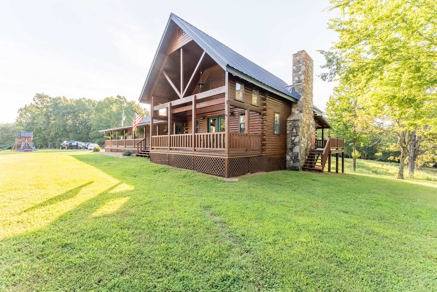 Custom Built Log Cabin and 57 Wooded Acres in Thayer MO