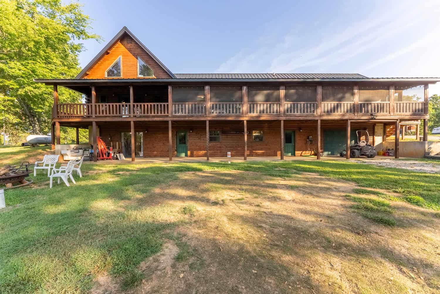 Custom Built Log Cabin and 57 Wooded Acres in Thayer MO