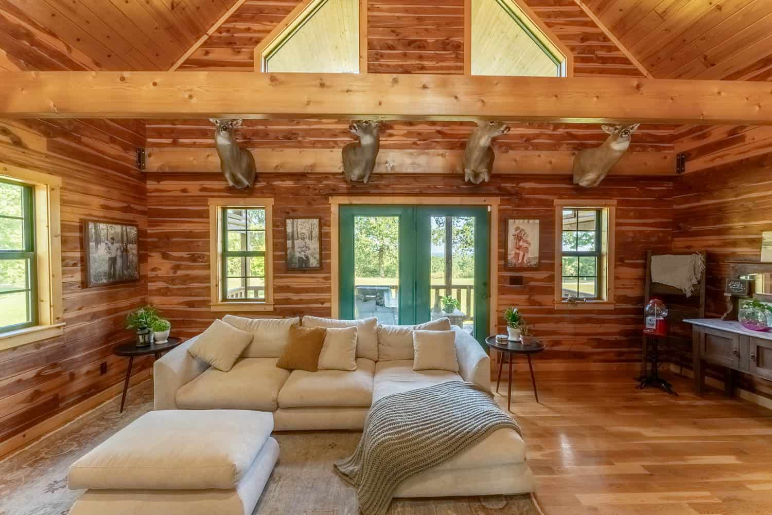 Custom Built Log Cabin and 57 Wooded Acres in Thayer MO