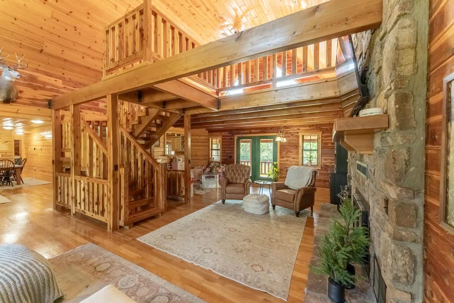 Custom Built Log Cabin and 57 Wooded Acres in Thayer MO