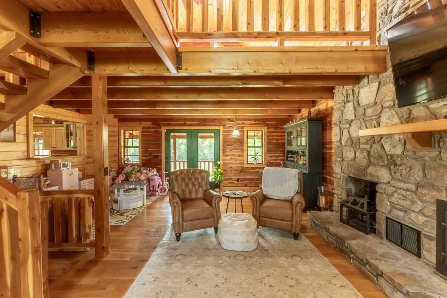 Custom Built Log Cabin and 57 Wooded Acres in Thayer MO
