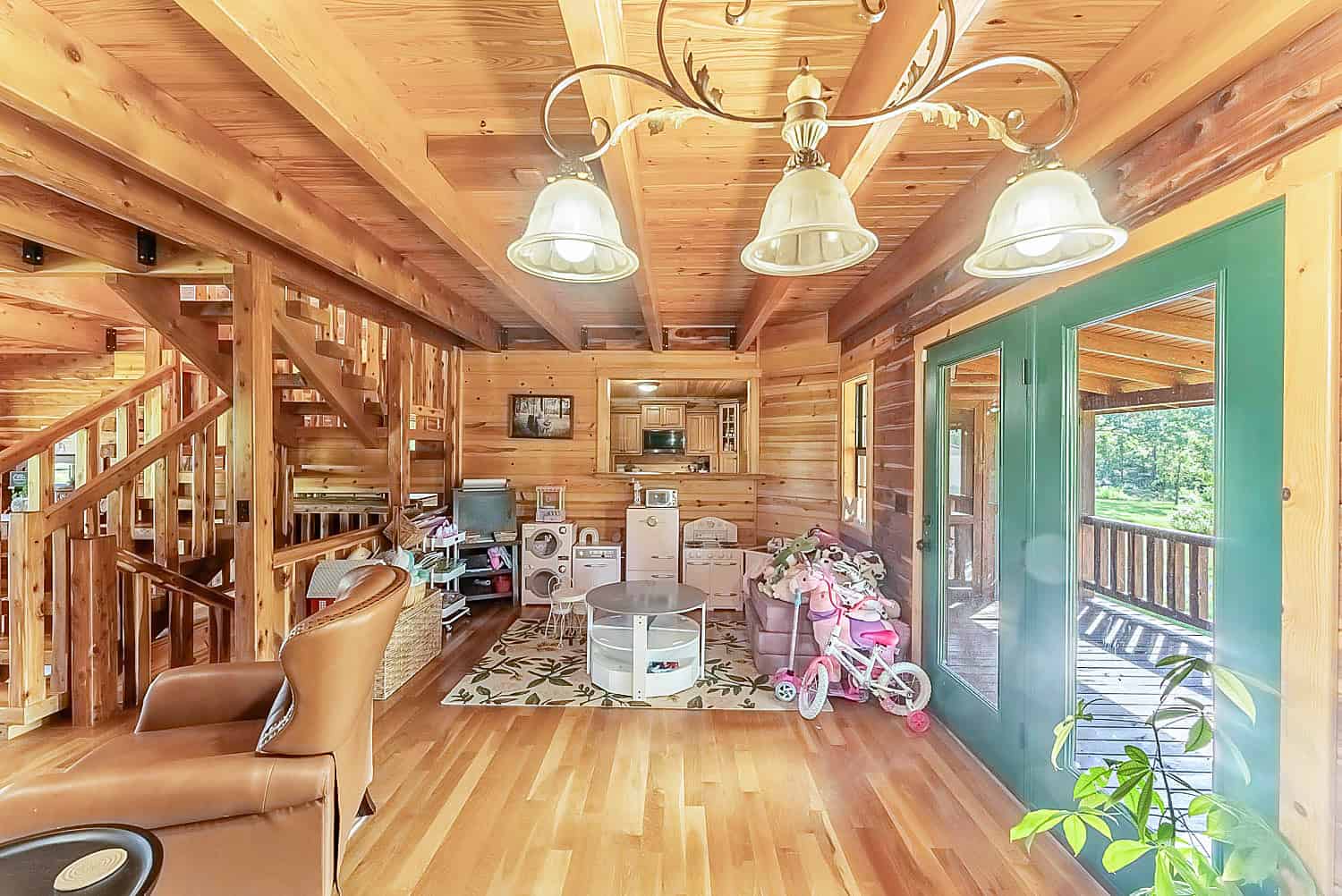 Custom Built Log Cabin and 57 Wooded Acres in Thayer MO