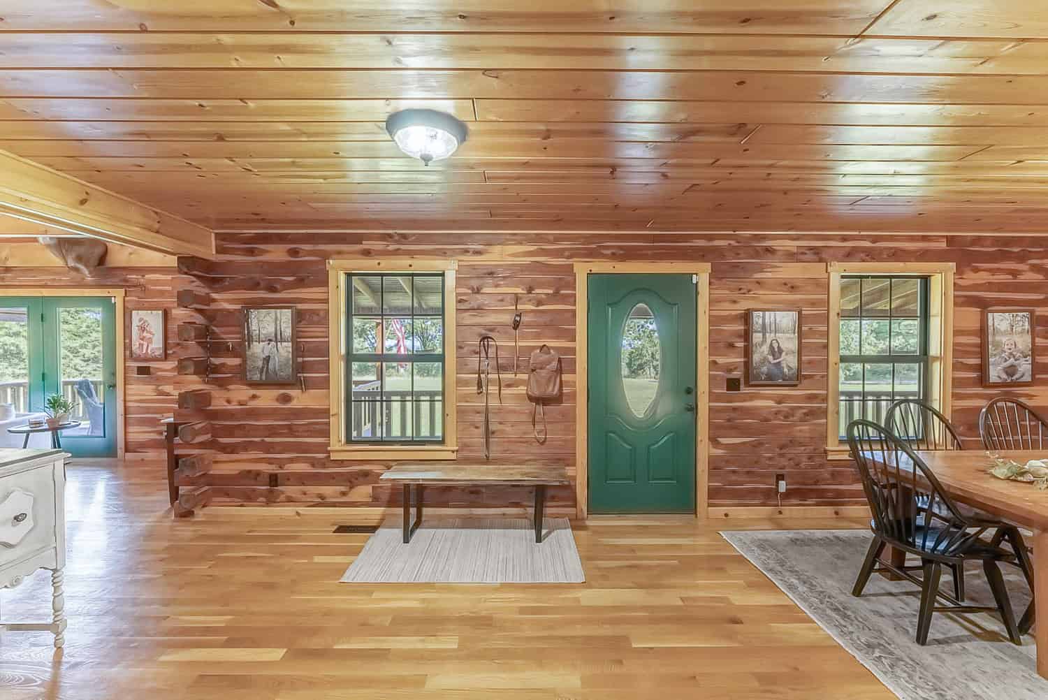 Custom Built Log Cabin and 57 Wooded Acres in Thayer MO