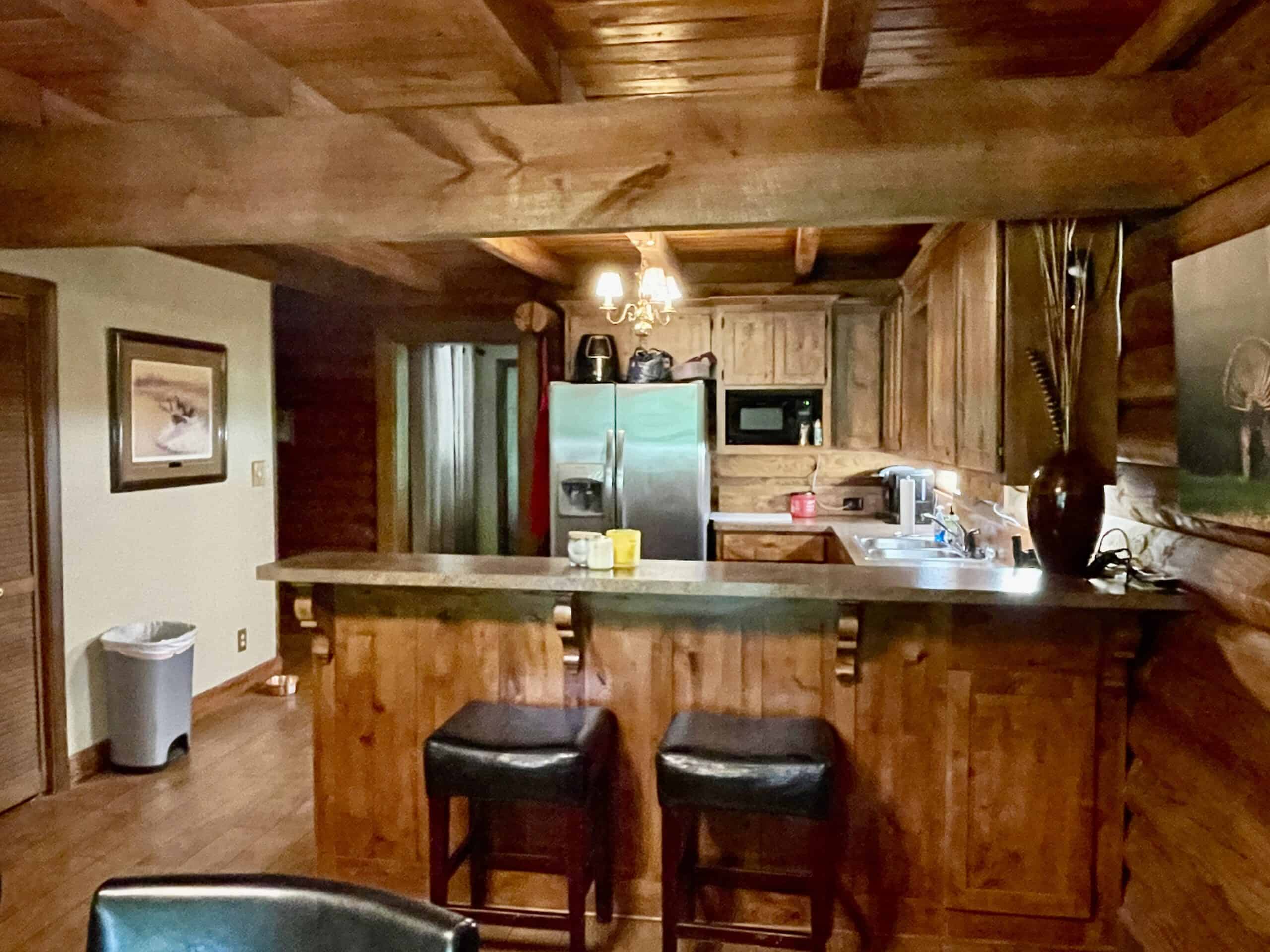 95 Acres of Hunting Land with Log Home For Sale in Arkansas