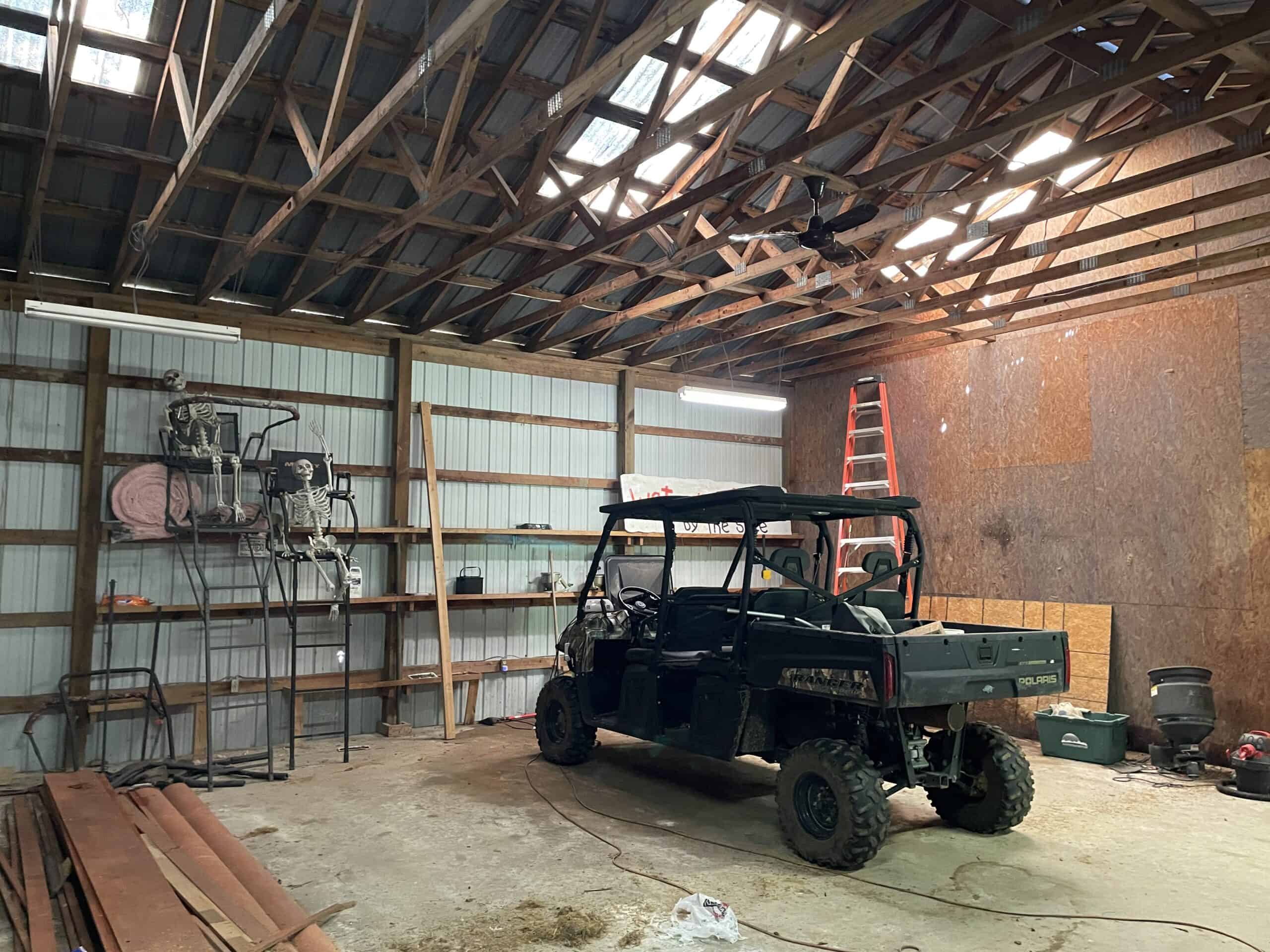 95 Acres of Hunting Land with Log Home For Sale in Arkansas