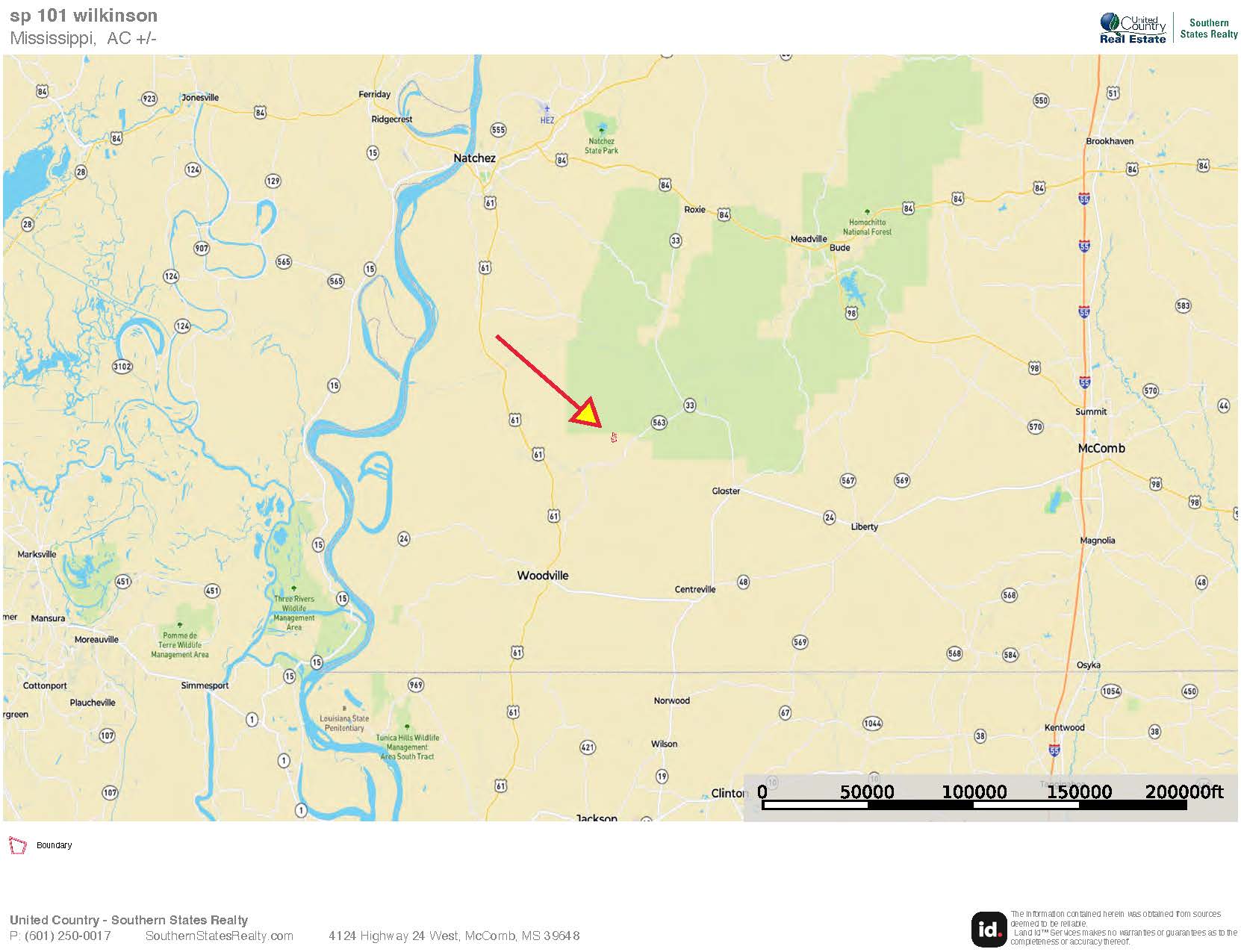 Wilkinson County Hunting Land Adjoining National Forest