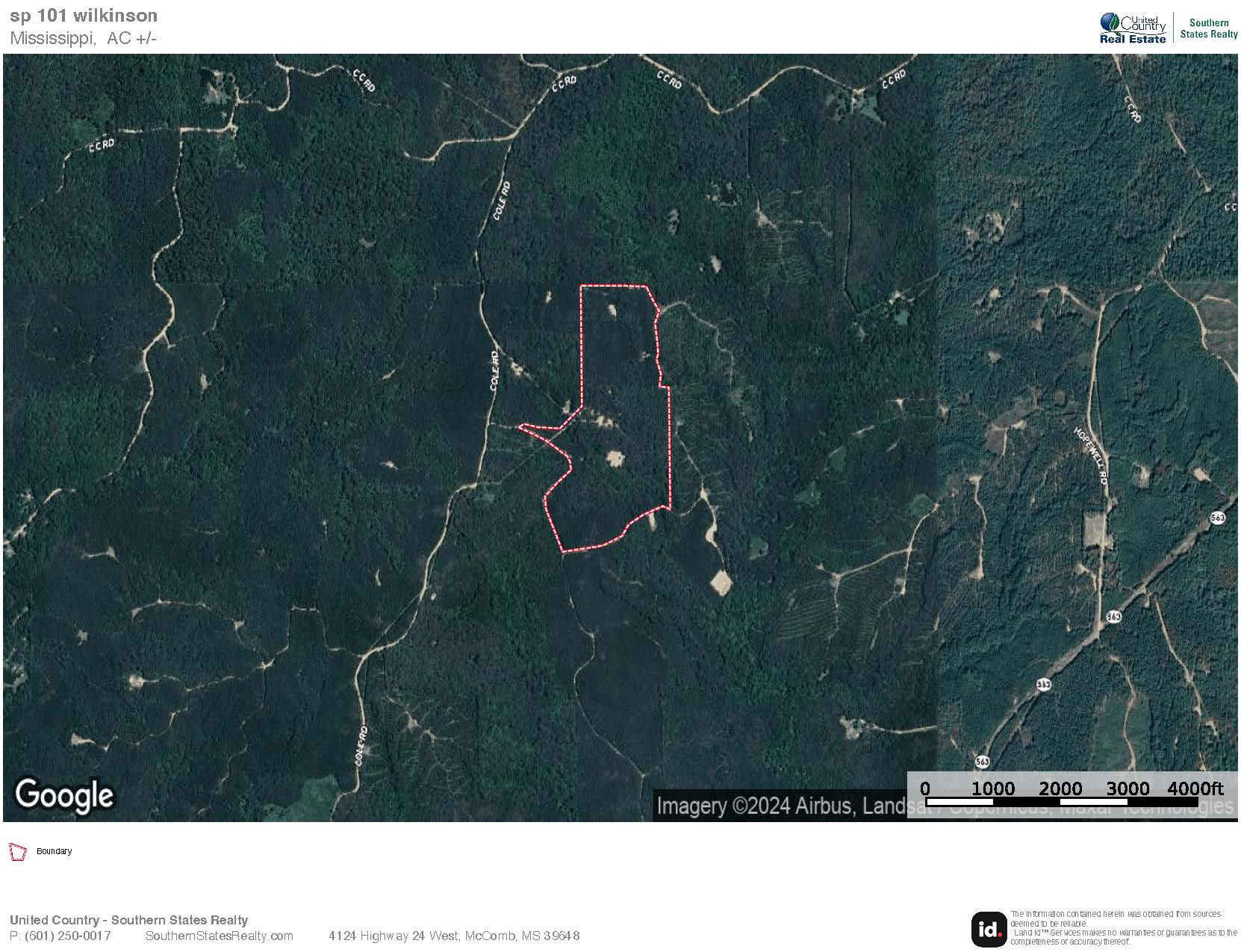 Wilkinson County Hunting Land Adjoining National Forest