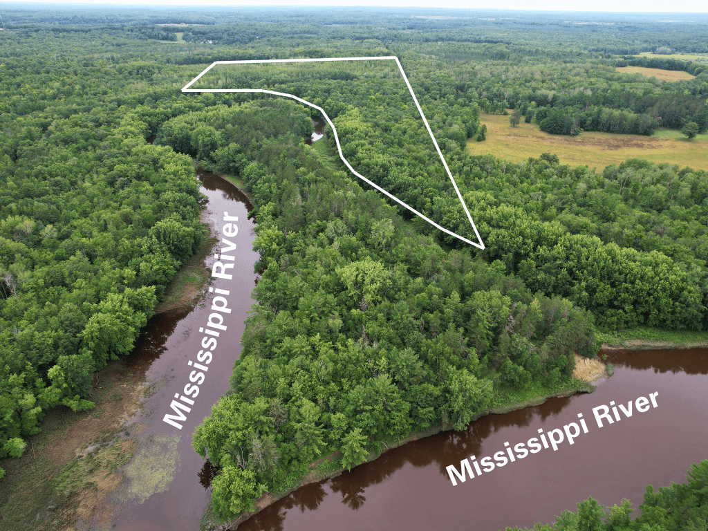 47 Ac Mississippi River Hunting Property Near Crosby, Minnesota