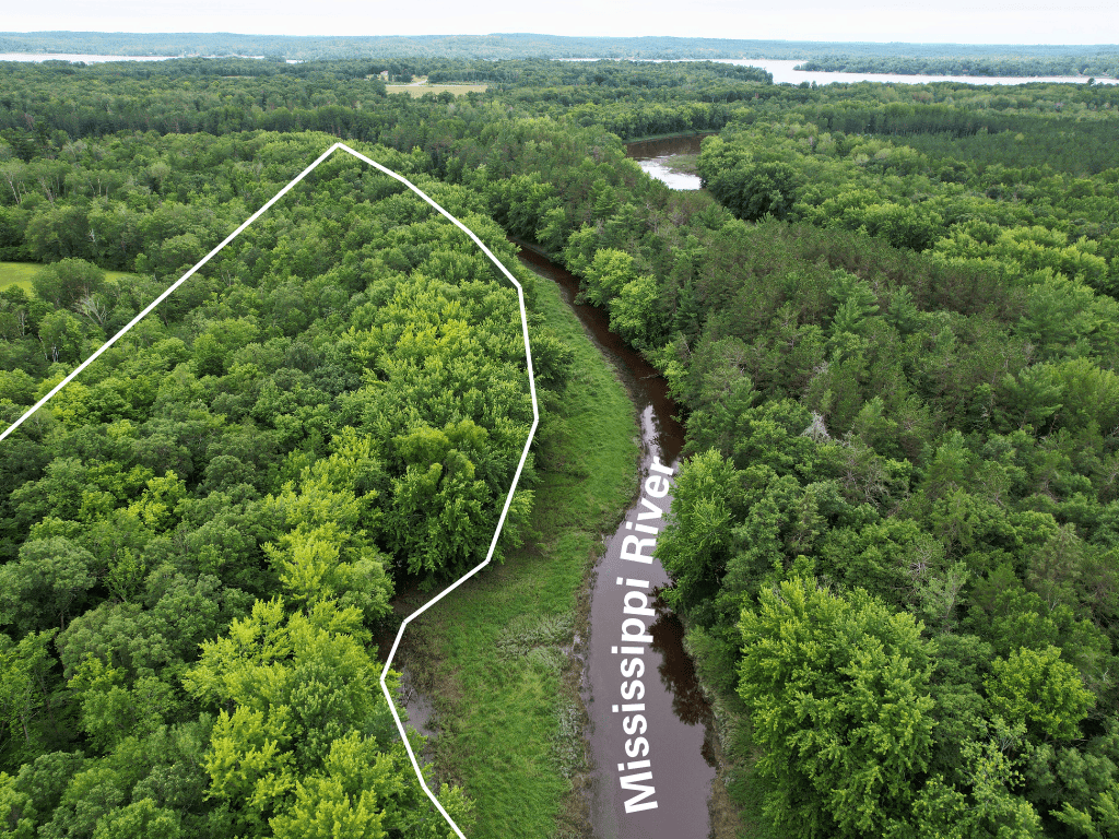 47 Ac Mississippi River Hunting Property Near Crosby, Minnesota