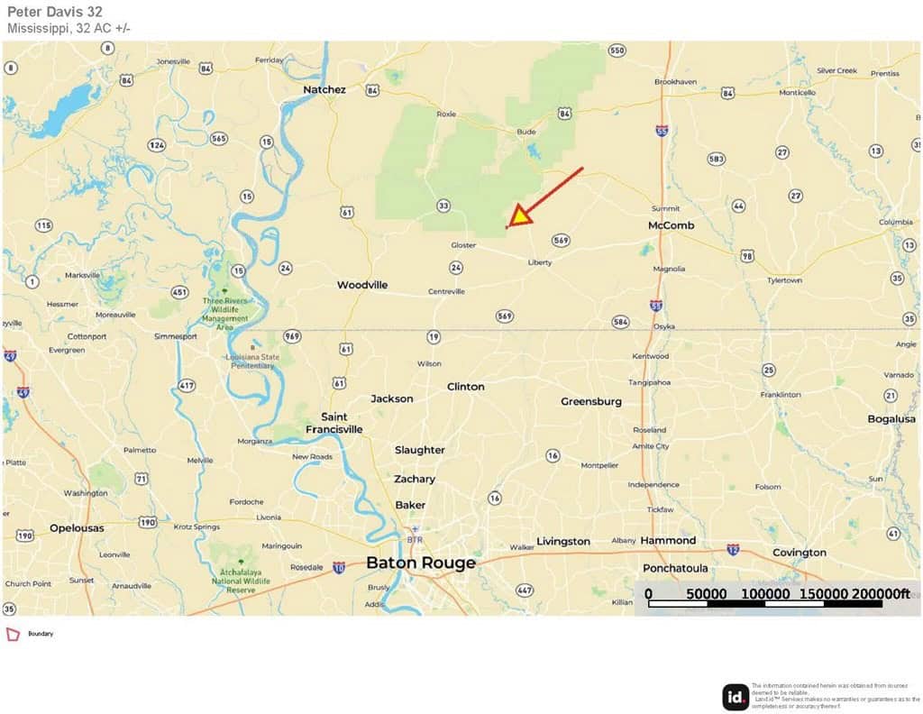 32 Acres Land for Sale Amite County, Mississippi