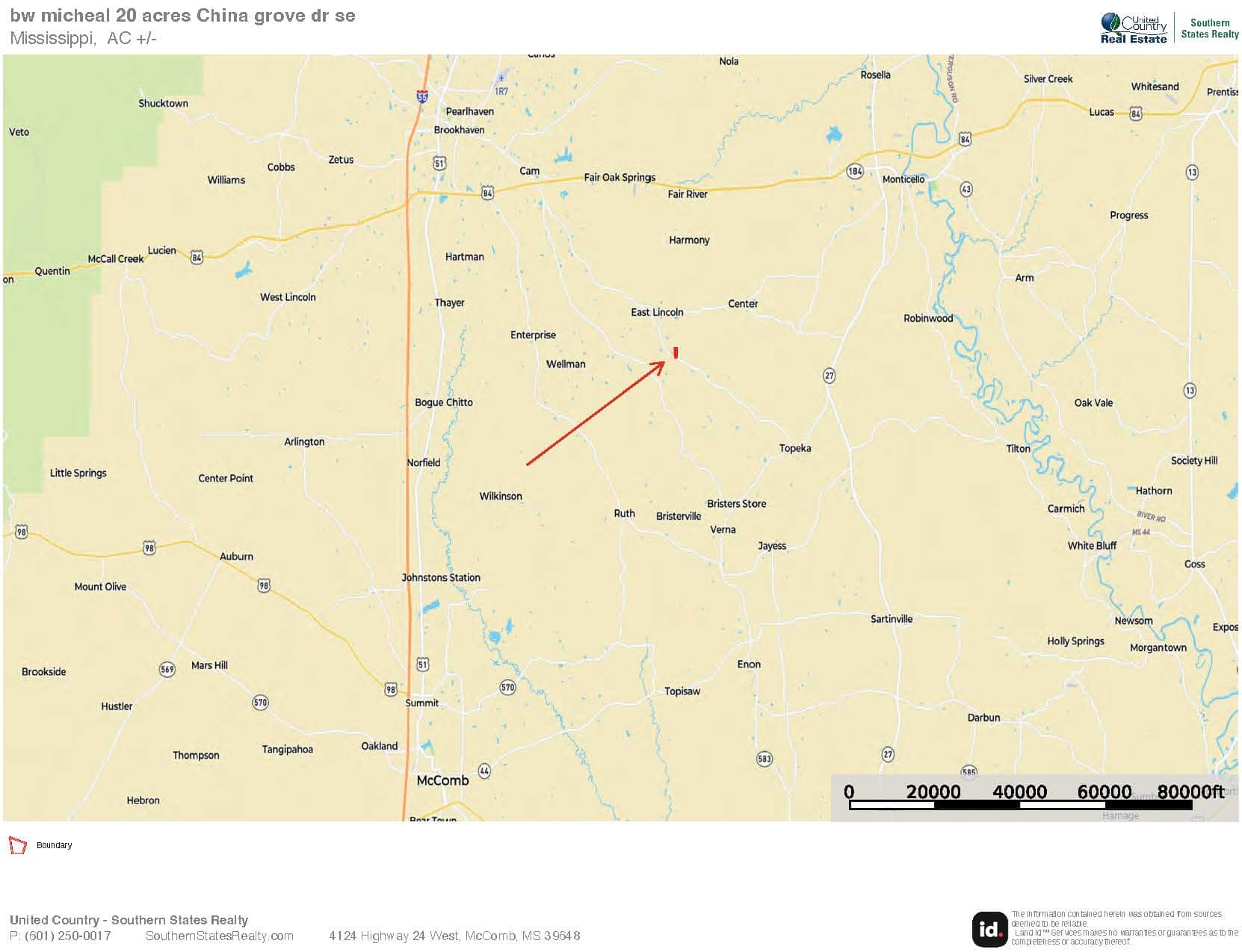 Brookhaven MS 19.7+- Acres for Sale
