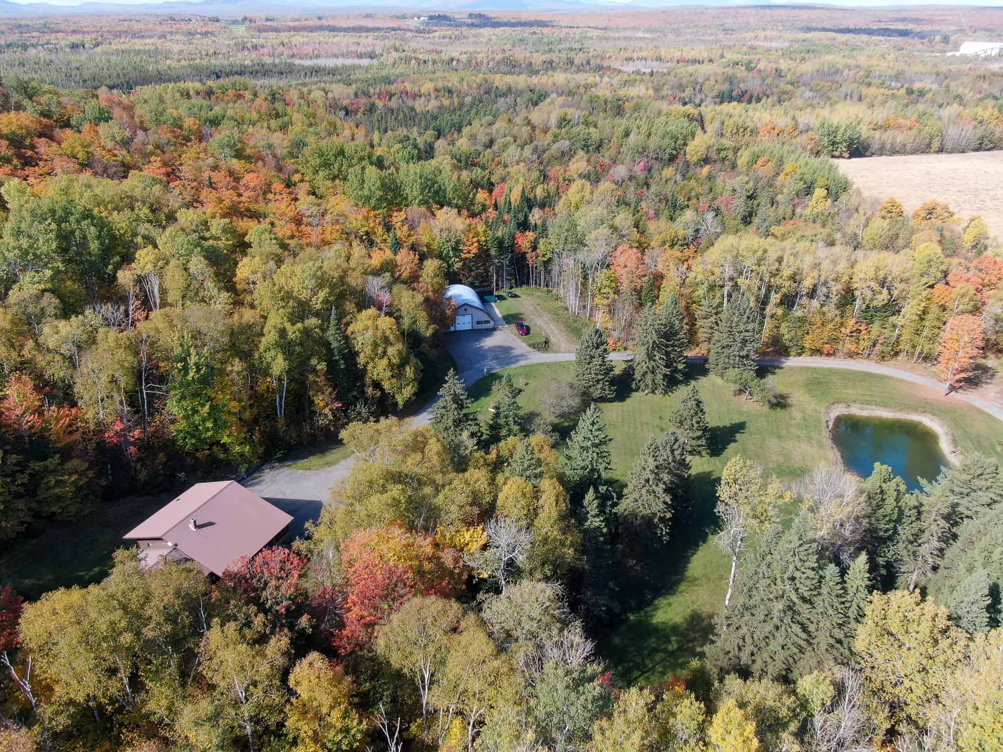 Contemporary Home on 10.5 acres with Pond
