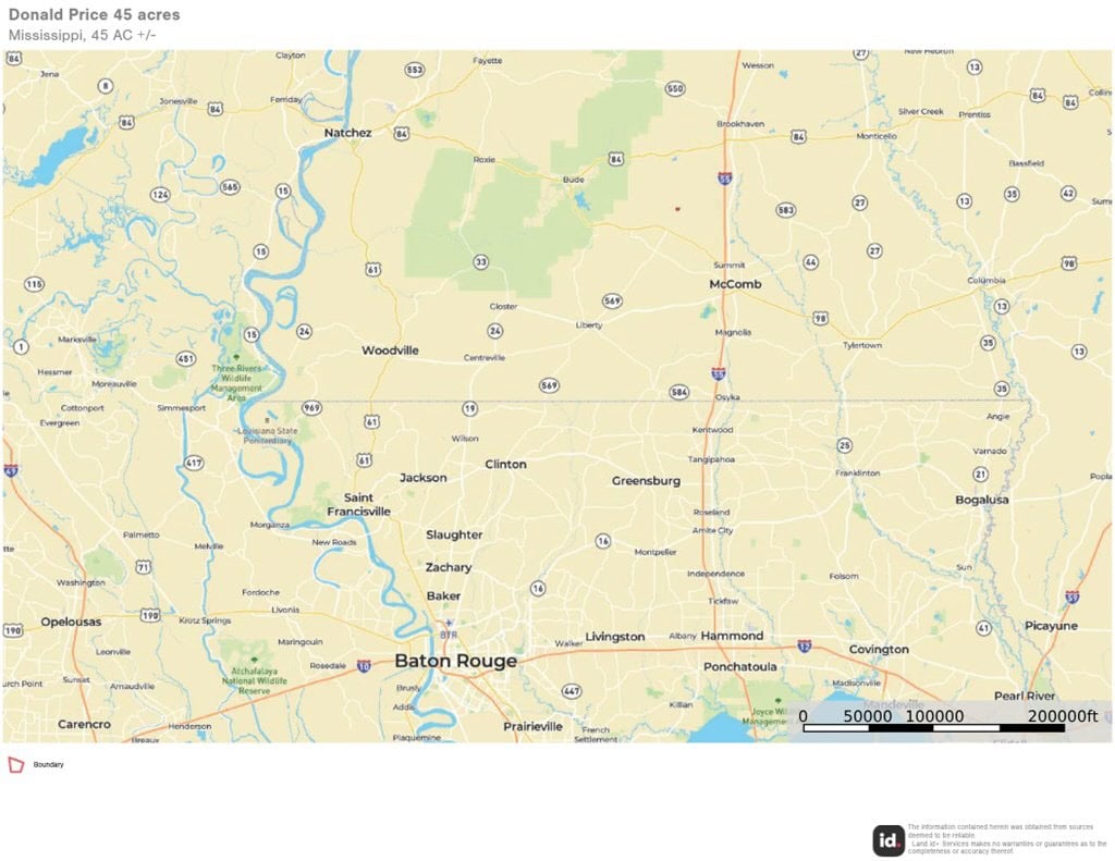 45 Acre Timberland Hunting Lincoln County South MS