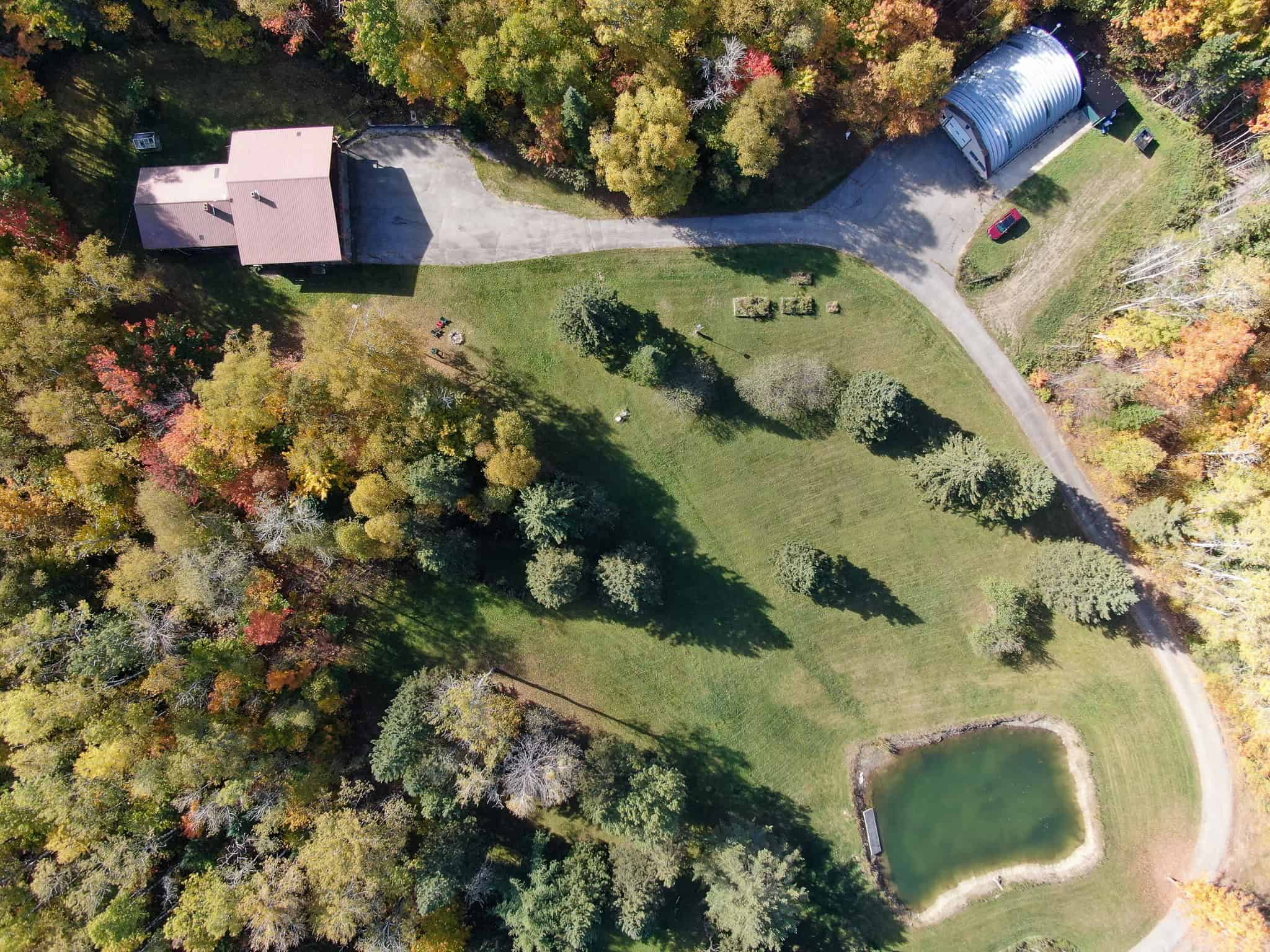 Contemporary Home on 10.5 acres with Pond