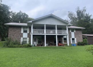 Beautiful Custom Built Brick Home w/ Walk-out Basement, Shop, Barn & 141 Acres (Cropland & Hunting Land) in 3 Tracts
